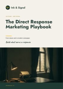 Cover of Ink & Signal, the Direct Response Marketing Playbook