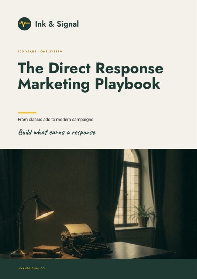 The Direct Response Marketing Playbook, the Ink & Signal book cover