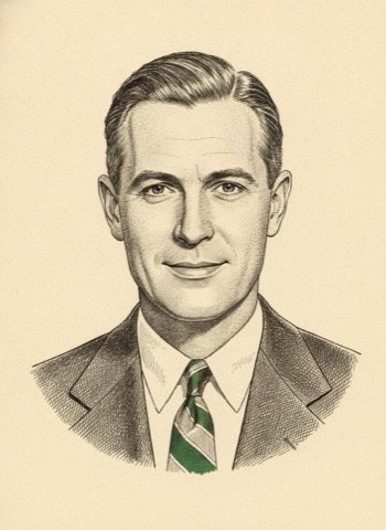 Ink portrait of John Caples